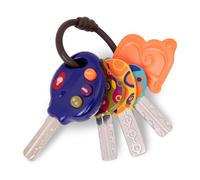 B. toys - LucKeys - Blue - Pretend Play Toy Car Keys - Key Fob with Lights & Sounds - Interactive Baby Toy - Pretend Keys for Babies, Toddlers - 10+ Months