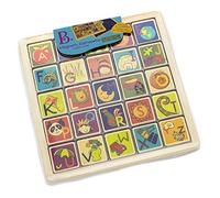 B. toys - Magnetic Alphabetic Wooden Alphabet Puzzle Double - Sided & Chalkboard 26 Magnetic Letter Pieces - 2 - In - 1 Puzzle For 3+ Years