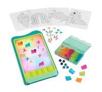 B. toys - Marble Run & Peg Board - Color-Changing Light Board - 180pc Creative Art Toy - Toys for Toddlers, Kids - 4 Years + - Light-Up Marble Drop