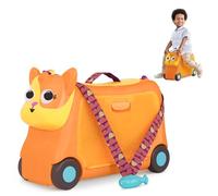B. Toys - On The Go - Lolo Ride-On Suitcase for Kids - Rolling Luggage with Storage Space - Travel & Play - Fun Animal Design for Toddlers 2+ Years