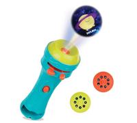 B. toys - Light Me To The Moon - Blue - Pretend Play Projector Flashlight - 2 Image Reels - Planet & Alien Projections - Space Toys For Kids - 4+ Years