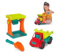 B. toys - Sandy Sifter Set - Sand Mill Playset with Dump Truck, Shovel - Sand & Beach Toys for Toddlers, Kids - 18+ Months