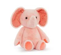 B. toys softies- 12" Plush Pink Elephant- Stuffed Animal- Soft & Cuddly Toy - Pink Elephant- Washable - Baby, Toddler, Kids-0 Months +