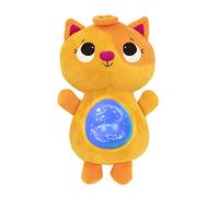 B. toys Twinkle Tummies Plush Cat, Light-Up Musical Sleep Soother, Baby