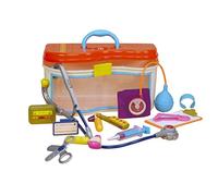 B. toys - Wee MD - Pretend Play Toy Doctor Kit - Doctor Play Set - Toddlers, Kids - 14 Pieces - Stethoscope, Thermometer, Beeper & More - 18+ Months