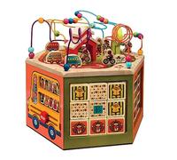 B. toys Wooden Activity Cube, Youniversity Developmental Learning