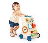 B. toys Wooden Activity Walker, Little Learning Steps, 7 Activities
