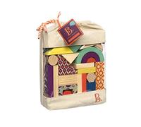 B. toys - Wooden Blocks Spatial Awareness and Developmental Toy - Wood U Build It 40 Pieces Set (BX1361Z)