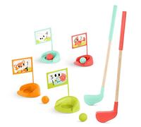 B. toys - Wooden Mini Golf Clubs with Storage Bag - Hole-in-Fun Kids Set Game Toys - Balls & Putting Cups, 3 years +