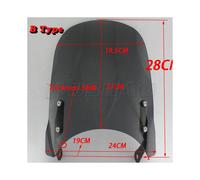 (B Type Gray) Windshield For Royal Enfield Thunderbird 500 500X 350 350X Interceptor