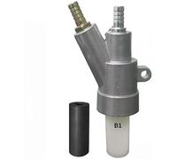 B-Type Pneumatic Derusting Sandblasting Gun Kit B1/B2 with 6/8/10/12mm Pure Boron Carbide Nozzles for Sandblasting Cabinet B1 Sandblasting Gun + Boron Carbide 60 * 20 * 8 2pcs