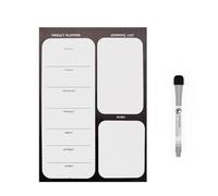 B U D D Magnetic Fridge Planner - Versatile Fridge Whiteboard - Weekly Meal Planner, Family Organizer, Kids Activity Tracker - Fridge Whiteboard Magnetic with Easy Clean Surface