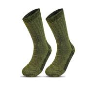 B.U.L 2 Pairs Mens Merino Military Wool Warm Thick Thermal Hiking Walking Army Combat 2.8 Tog Socks UK 6-11 / EU 39-45 (Green)