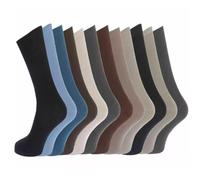 B.U.L Mens 100% Cotton Non Elastic Big Foot Socks for swollen feet 6 Pairs| Smooth Toe Seem | Non Elastic Cuff | 11-14 UK EU 46-50 (Dark)