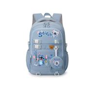 (B) UK Stitch Backpack Students Boys Girls Back To School Bags Teens Daily Backpack