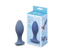 b-Vibe 4 Inch Vibrating Silicone Plug, Rechargeable Silicone Plug with Flared Base, Vibrating Plug Massager with 10 Modes