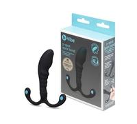 b-Vibe Apex Bend Ridged Silicone Prostate Massager, Adjustable P-Spot Stimulator, Posable Silicone Prostate Massager with Ribbed Design