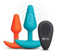b-Vibe Butties Anal Training Bundle Remote Control Butt Plug Set (2 Piece)