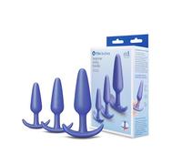 b-Vibe Butties Beginner Booty Bundle - Set of 3 Silicone Butt Plugs (Small, Medium, Large) | Soft Tapered Anal Training Set for Gradual, Comfortable Exploration | Body-Safe & Waterproof