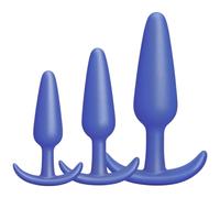 b-Vibe Butties Beginner Booty Bundle Silicone Anal Training Butt Plug Set (3 Piece)