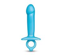 b-Vibe Butties Lil Dil Silicone Anal Dildo - Realistic Tip, Finger Ring, Waterproof, Beginner-Friendly, Flexible & Body-Safe