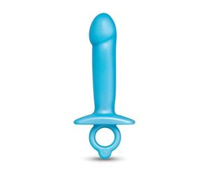 b-Vibe Butties Lil Dil Silicone Anal Dildo - Realistic Tip, Finger Ring, Waterproof, Beginner-Friendly, Flexible & Body-Safe