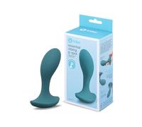 b-Vibe Essential Vibrating Silicone Prostate Plug, Rechargeable Prostate Massager, Curved P-Spot Stimulator with Flared Base