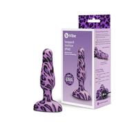 b-Vibe Leopard Novice Special Edition Rechargeable Vibrating Butt Plug Small