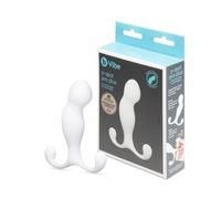 b-Vibe Pro Plus Angled Prostate Massager, Silicone Prostate Stimulator, Ergonomic P-Spot Massager, Hands-Free Prostate Device