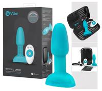 b-Vibe Rimming - Rotating Beaded Anal Vibrator (Turquoise)