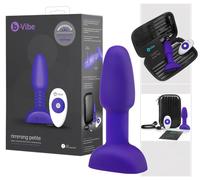 b-Vibe Rimming - Rotating Beaded Purple Anal Vibrator