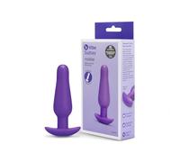 b-Vibe Rookie Beginner Silicone Butt Plug - Slim Finger-Like Anal Plug for First-Time Anal Play | Soft Body-Safe Silicone, Tapered Tip & Flared Base | Travel-Friendly Beginner Anal Toy