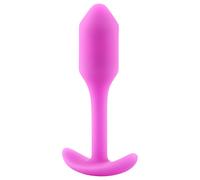 b-vibe Snug Plug 1 - anal plug with internal weight (55g) - pink
