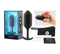 b-Vibe Snug Plug 3 - double-weighted butt plug (180 g, black)