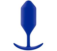 b-Vibe - The Snug Plug 4 - Navy - 257 Gram Anal Plug That Features a Flared Base & Weighted Balls