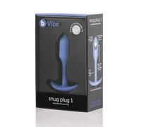 b-Vibe - The Snug Plug 1 - Violet - 55 Gram Anal Plug That Features a Flared Base & Weighted Balls