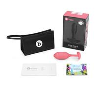 b-Vibe - The Snug Plug 2 - Coral - 114 Gram Anal Plug That Features a Flared Base & Weighted Balls