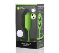 b-Vibe Snug Plug 3 Large Weighted Silicone Butt Plug 4.7 Inch