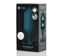 b-Vibe - The Snug Plug 6 - Marine - 515 Gram Anal Plug That Features a Flared Base & Weighted Balls