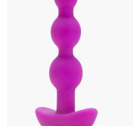 b-Vibe Triplet Anal Beads Vibrating w Remote | Black Fuchia | Sex Toy Anal Plug