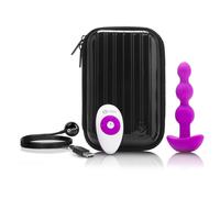 B-Vibe Triplet Anal Beads Fuchsia Vibrating Butt Plug Bead Chain Rechargeable