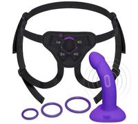 b-Vibe Vibrating Curved Strap-On Kit 6.5 Inch
