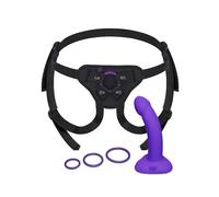b-Vibe Vibrating Curved Strap-On Kit 6.5 Inch