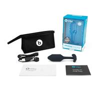 B-Vibe Vibrating Snug Plug Black Medium Anal Butt Plug Vibrator Rechargeable