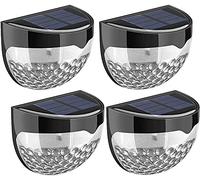 B-W Beddingwares, 4/8/12/16/20 PK Fence Wall Lights LED Bright Solar Powered Door Outdoor Garden (20 PK Fence Lights)