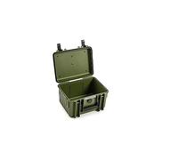 B&W International B&W Outdoor Transport Case, Empty Case, Waterproof according to IP67 Certification, Dustproof, Shatterproof and Indestructible, Bronze Green, Typ 500 - Innenmaß 20x14x8cm, Empty case
