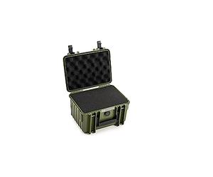 B&W International GmbH B&W Type 500 Outdoor Transport Case Yellow with Cube Foam, Bronze Green, Typ 2000 - Innenmaß 25x17x15cm, Cube Foam