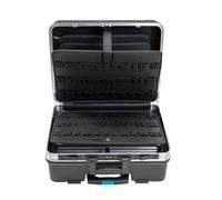 B&W International GmbH GO mobile tool case with tool retention loops (ABS case, volume 36 l, 48 x 37.5 x 20 cm inner) 120.04/L, tools not included, Black