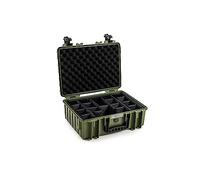 B&W International Multi-Purpose Outdoor Suitcase Type 5000 (PP.221) Bronze Green - with Variable Compartments - Waterproof (IP67), Dustproof, Shockproof, Extremely Robust