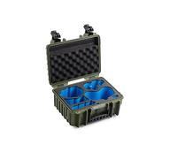 B&W International Outdoor 3000 Transport Case (PP.117) - for Antigravity A1 - Waterproof (IP67), Dustproof, Shockproof, Extremely Robust, Bronze Green, 37 x 30 x 17 cm, Antigravity A1